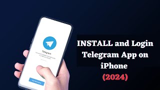 How to INSTALL and Login Telegram App on iPhone 2024 [upl. by Aidul]