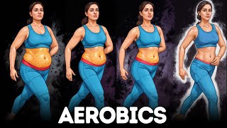 AEROBICS WORKOUT FOR WOMEN AT HOME [upl. by Folly13]