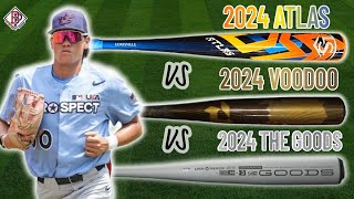 Voodoo One vs Atlas vs The Goods 2024 BBCOR Bat Review with Noah Franco [upl. by Naitsabes]