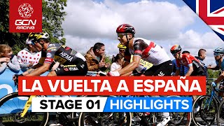 La Vuelta 2021 Stage 1 Highlights  First Red Jersey Up For Grabs [upl. by Perce]