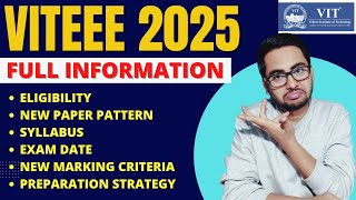 VITEEE 2025 Full Details  Registration Date Eligibility Exam Pattern Syllabus Application Form [upl. by Barthel]