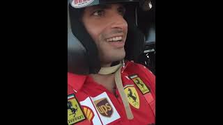 Carlos Sainz and his dad scaring each other while driving [upl. by Capp706]