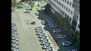 4 Minutes of Waymo Depot Shenanigans Parking Space Stealing Honking Jams [upl. by Ahsinnek]