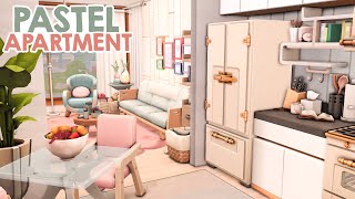 Pastel Apartment  NO CC  The Sims 4 Speed Build [upl. by Fredela]