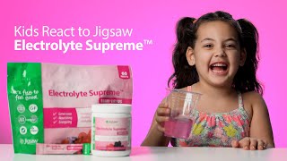 Kids React to Jigsaw Electrolyte Supreme™ [upl. by Yeznil]