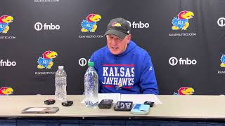 Lance Leipold recaps KU’s upset win over BYU [upl. by Fraze]