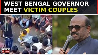 TMC Worker Whipped Couples In Public West Bengal Governor Show Disappointment With Mamata Govt [upl. by Ozne]