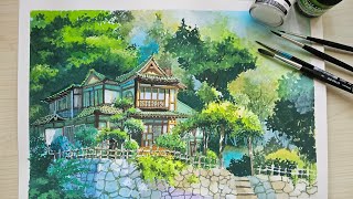 Kimi no Na Wa quotYour namequotmovie scene painting  Nicker poster color Unboxing 😊 [upl. by Adniles921]