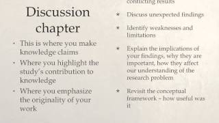 Results Discussion Conclusion chapters [upl. by Haididej38]