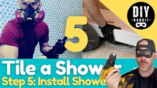 ️🔥 How to Prep Level amp Install Shower Pan Base➔ Step 5 DIY Video Series Tile a Bathroom Shower [upl. by Nylesoj]