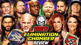 WWE Elimination Chamber 2022 Full Show Review  BROCK LESNAR WINS WWE TITLE EVERYONES A GEEK [upl. by Eeladnerb]