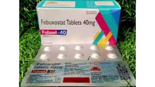 Fabset 40 Tablets Febuxostat Tablets 40mg [upl. by Deborath865]