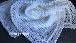 Easy crochet baby blanket craft amp crochet blanket 2341 [upl. by Rosalinda506]