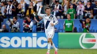 David Beckham Walks Off the Field for Final Time with Galaxy [upl. by Cutter]