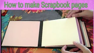 Scrapbook how to make amp add pages to the scrapbook base amp how to make inner folders [upl. by Yeliah781]