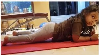 Dhoni की बेटी Ziva की Exercise देख छूटे अच्छेअच्छों के पसीने Watch Video [upl. by Jesh]