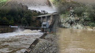 Dam gate opening emergency alarm  Beautiful dam water release in Brno Dam water release Czechia [upl. by Akinar]