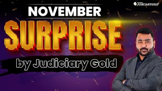 November Surprise for the Judiciary Aspirants by Judiciary Gold  Judiciary 2025 Exam Preparation [upl. by Fleeta702]