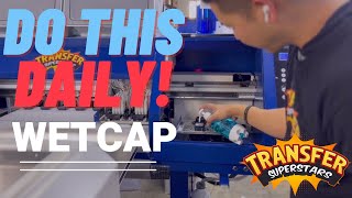 DO this Daily for your DTF Wide Format Printer  Wet Cap Your Print Heads [upl. by Nomead]