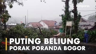 Puting Beliung Porak Poranda Bogor [upl. by Dareg]