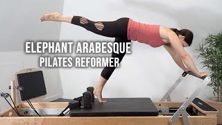 Elephant Arabesque Exercises  Pilates Reformer [upl. by Omidyar54]