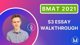 BMAT Section 3 Essay Walkthrough [upl. by Ziagos]