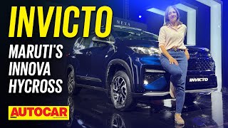 Maruti Suzuki Invicto  Maruti’s most premium car  Walkaround  Autocar India [upl. by Eillib155]