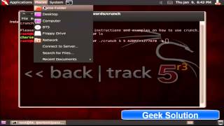 How To Create a Wordlist With Crunch In BackTrack 5 [upl. by Dnalkrik]