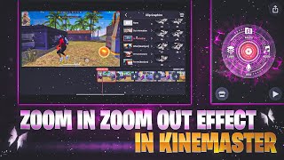 Zoom In Zoom Out Effect In Kinemaster  free fire video editing  1410 gaming video editing [upl. by Sidoeht33]