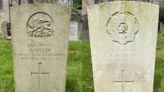 Visiting Glasson Dock Christ Church Churchyard telling the stories of soldiers from World War 1 amp 2 [upl. by Ayatan]