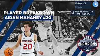 UConn Mens Basketball Player Breakdowns Aidan Mahaney [upl. by Amathist211]