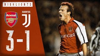 That assist from Bergkamp 🤩  Arsenal 31 Juventus  Arsenal Classics  Dec 4 2001 [upl. by Palumbo641]