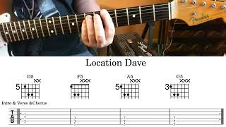 location Dave demo with powerchords guitar no talk [upl. by Donn134]