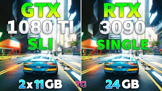 GTX 1080 Ti SLI vs RTX 3090  Test in 4K [upl. by Dhruv148]