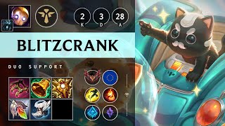 Blitzcrank Support vs Janna Vision Controller  EUW Grandmaster Patch 1418 [upl. by Rawlinson]