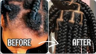 10 MINUTES box braids refresh No Rebraiding [upl. by Eeralav87]