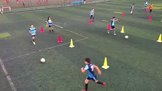 Warm up passing drill تمرين تمرير أحماء exercise de pass training [upl. by Jeffcott965]