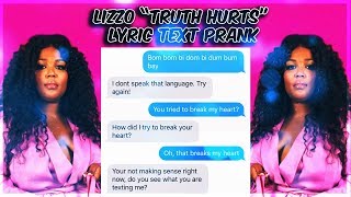 LIZZO quotTRUTH HURTSquot LYRIC TEXT PRANK ON MY TEACHER [upl. by Pasia]