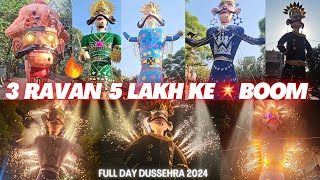 All Ravan 2024  Dussahera 2024  Ravan Dahan 2024  New Moti Nagar Ravan 2024 karampura ravan 2024 [upl. by Ernald]