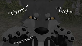 Furry ASMR Smol Werewolf eats your ears  Licks noms aggressive sniffs BINAURAL [upl. by Daly902]