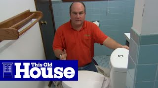 How to Install a DualFlush Toilet  This Old House [upl. by Brenton]