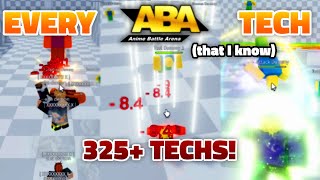 ABA EVERY SINGLE ABA TECH THAT I KNOW OF 325 TECHS [upl. by Anna-Diana440]