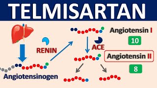 Telmisartan  Mechanism side effects precautions amp uses [upl. by Tocs705]