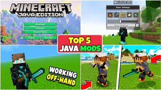 Top 5 Java Addon MCPE 120  Minecraft Pe Mods 120 [upl. by Otilrac]