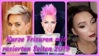 Die moderne 20 Ideen zu Kurze Frisuren mit rasierten Seiten 2019 [upl. by Gluck]