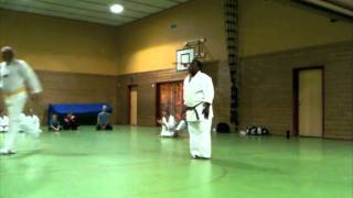 Taikyoku shodan Beginners kata at my dojos in Norway [upl. by Schlosser365]