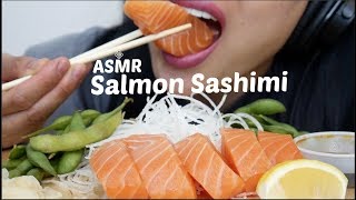 ASMR Salmon Sashimi  Edamame EATING SOUNDS NO TALKING  SASASMR [upl. by Alicirp]