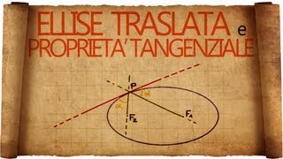 Ellisse Traslata e Proprietà Tangenziale dell Ellisse [upl. by Cormick]