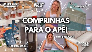 Vlog morando com o namorado  primeiras compras para o apartamento  diário da mudança 2 [upl. by Newell]