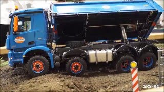 NEW ScaleART Challenger Mercedes AROCS 8x8 tipper Intermodellbau 2016 Dortmund [upl. by Ariet231]